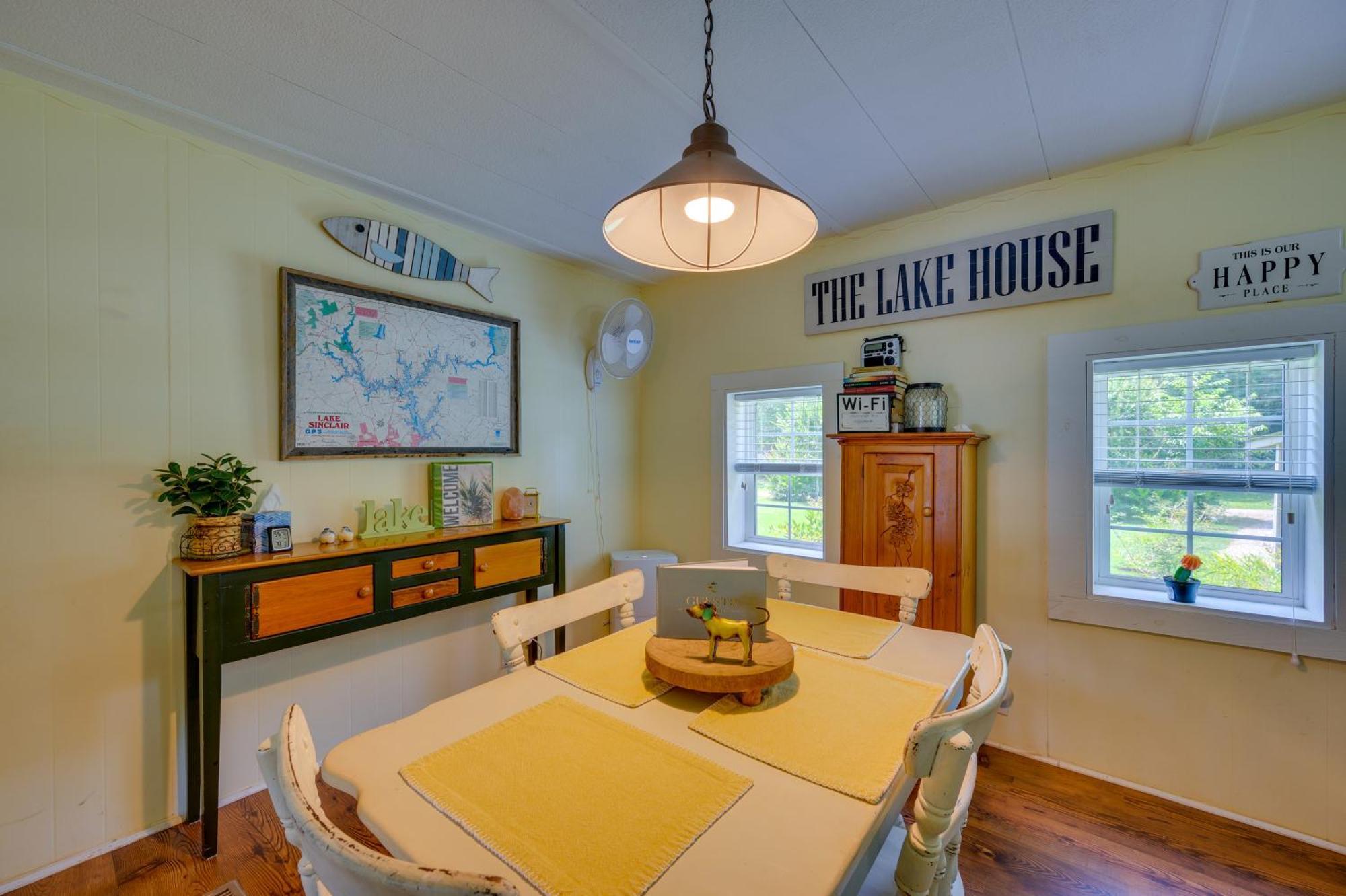 Lake Sinclair Crooked Creek Cottage With Fire Pit! Eatonton Ngoại thất bức ảnh