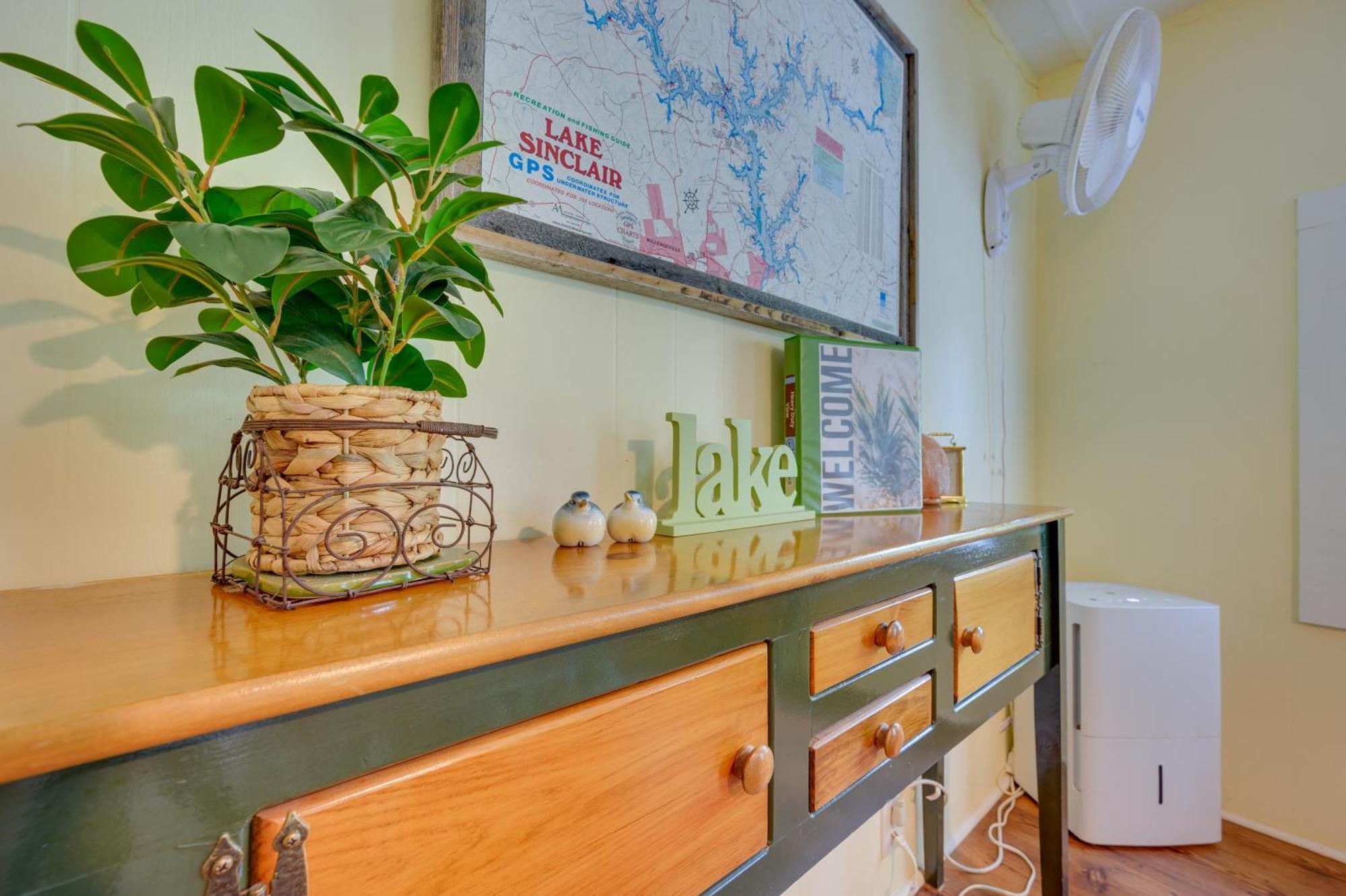 Lake Sinclair Crooked Creek Cottage With Fire Pit! Eatonton Ngoại thất bức ảnh